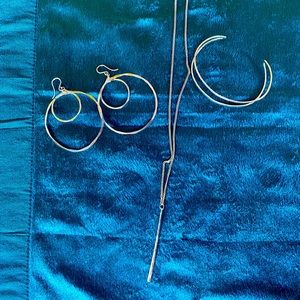 Nashelle silver necklaces, earrings, bracelet bundle